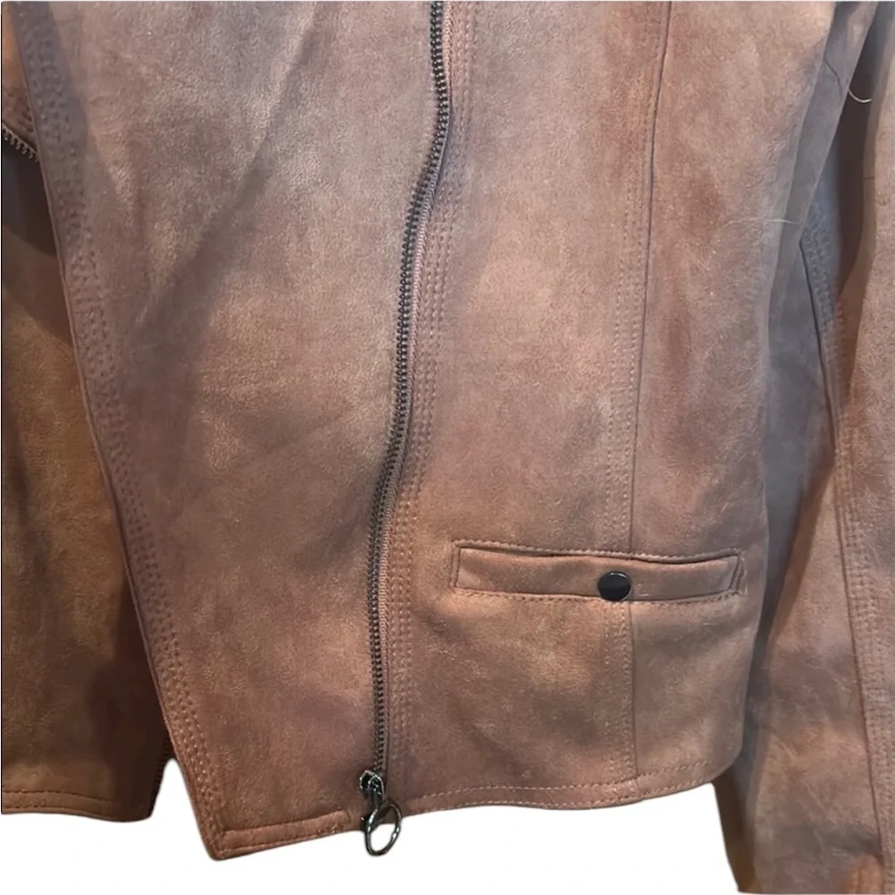 Haute Monde Tan Leather Jacket XL Excellent preloved condition soft - Picture 5 of 7
